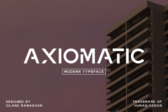 Axiomatic: A Modern Display Font for Creative Projects