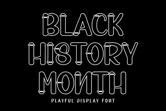 Black History Month in Bold Typography