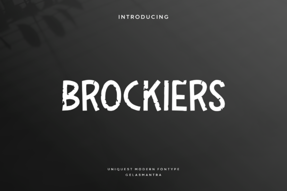 Brockiers: A Playful Font for Creative Expression