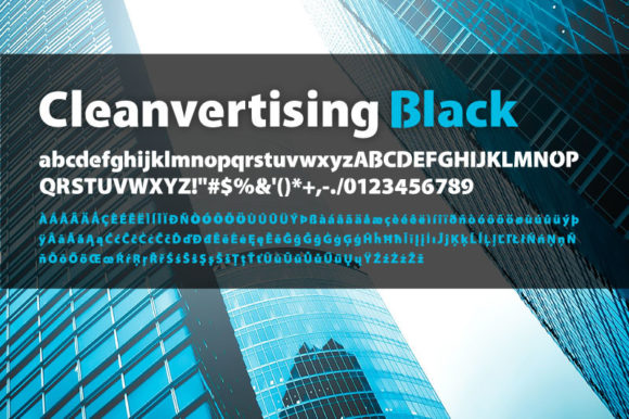 Cleanvertising: A Modern Font for Creative Workflows