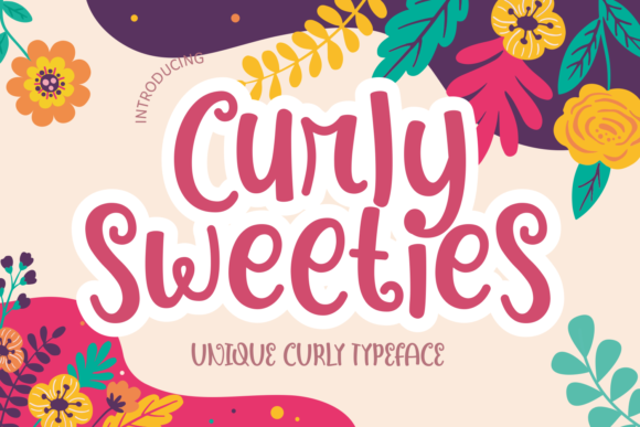 Curly Sweeties: A Playful Font for Creative Expression
