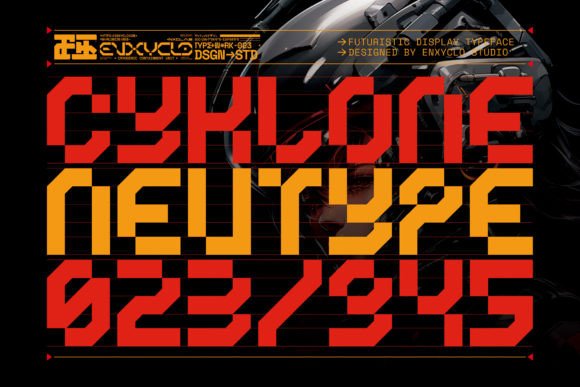 CYKLONE: A Bold Font for the Future of Design