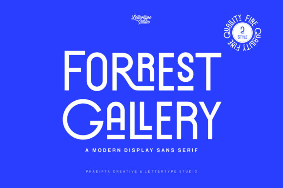 Discover the Elegance of Forrest Gallery: A Modern Display Font for Creative Expression