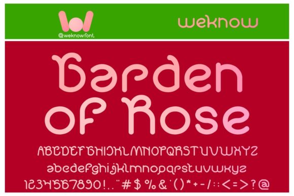 Garden of Rose: A Stylish Font for Creative Workflows