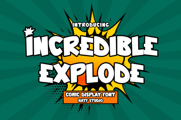 Incredible Explode: A Bold Font for Creative Power