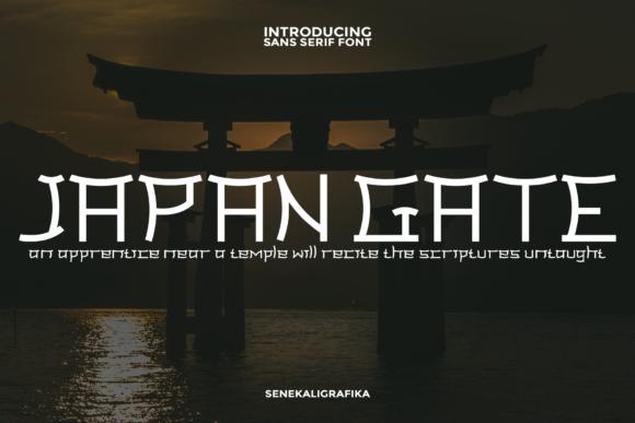 Japan Gate: A Strategic Font for Authentic Japanese Design