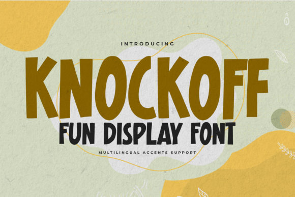 Knockoff: A Bold, Stylish Font for Every Project