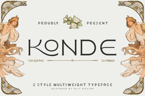 Konde: A Stylish Display Font for Elegant Design
