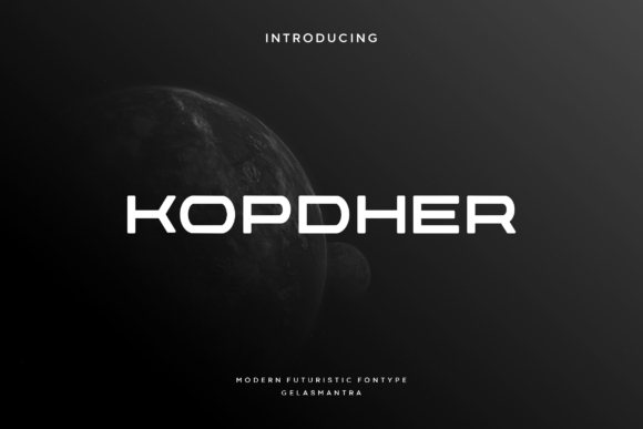 Kopdher: A Modern, Elegant, and Futuristic Display Font for Every Creative Need