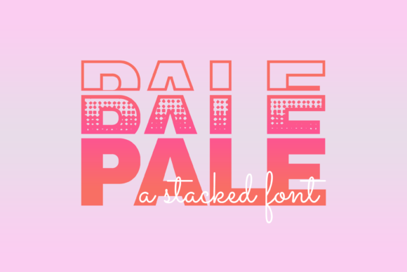 Pale: A Stylish Display Font for Creative Projects