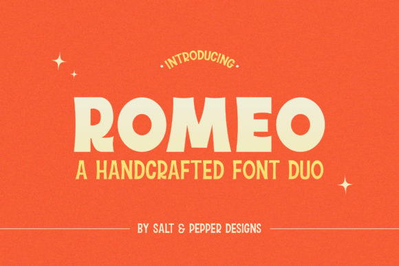Romeo Duo: A Vintage-Inspired Display Font for Creative Projects