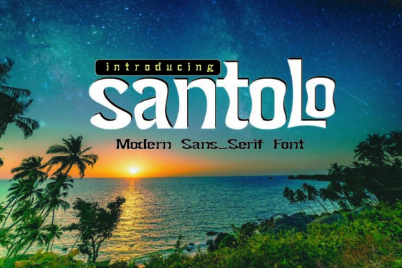 Santolo: A Bold, Clean Font for Modern Design Needs