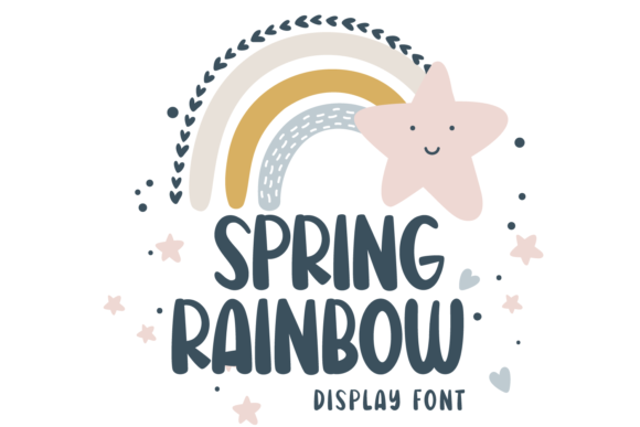 Spring Rainbow: A Vibrant Display Font for Creative Projects