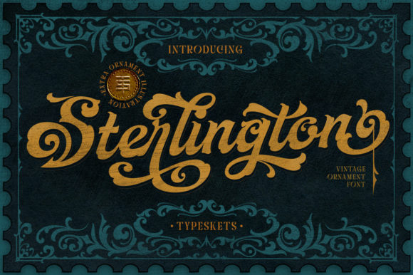 Sterlington: A Victorian-Inspired Ornamental Font for Vintage Design