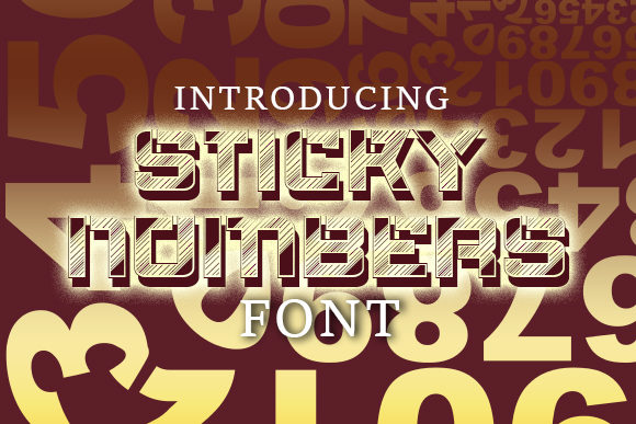 Sticky Numbers: A Creative Font for Impactful Design