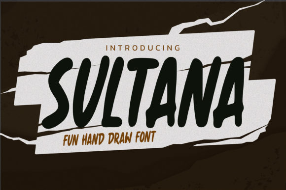 Sultana: A Unique Hand-Drawn Font