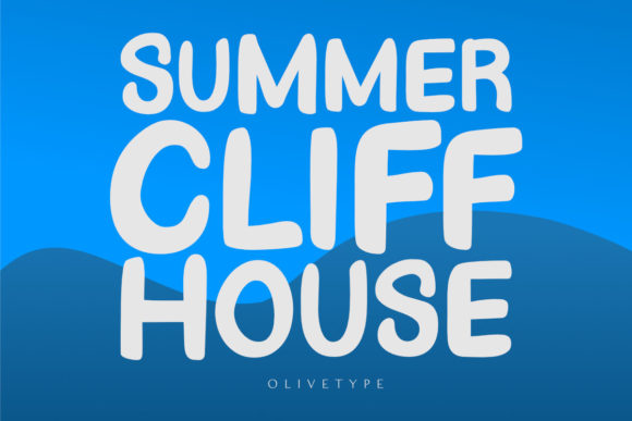 Summer Cliff House: A Playful Font for Creative Projects