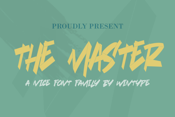 The Master: A Stencil Typeface for Modern Design