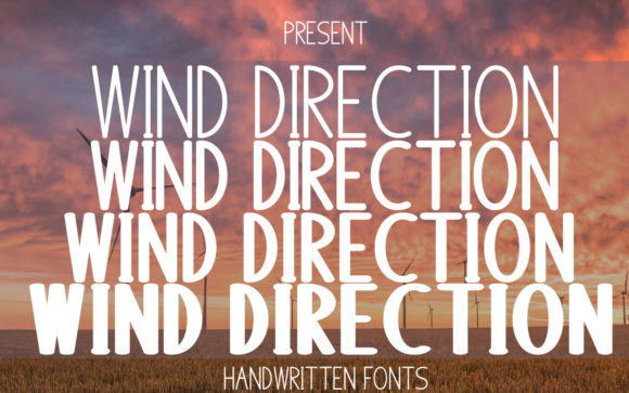 Wind Direction: A Modern Font for Creative Projects